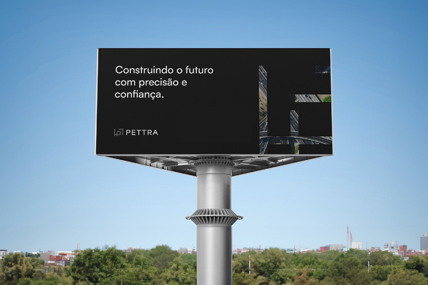 Conheça a|Pettra Engenharia|e Empreendimentos